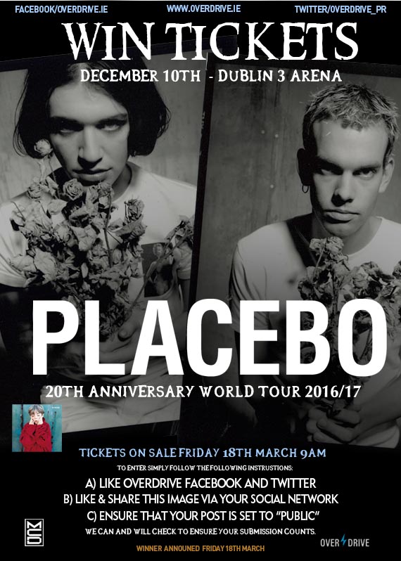 PLACEBO CONFIRM 20TH ANNIVERSARY TOUR!