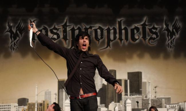 The Lost Prophets performing on the Main Stage, during the last