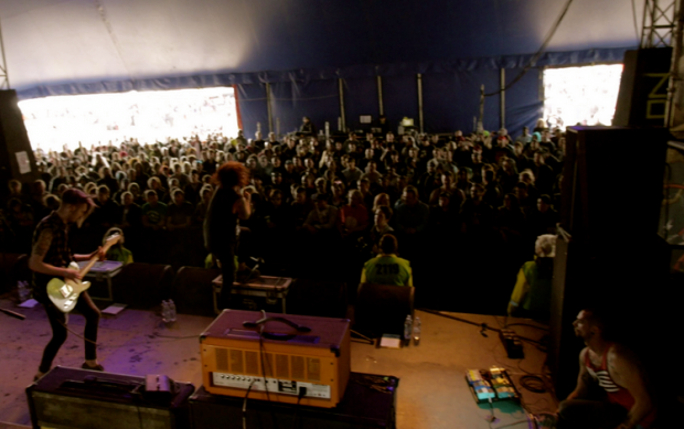 Wounds Download Festival, backdrop design, custom drum graphics, logo design
