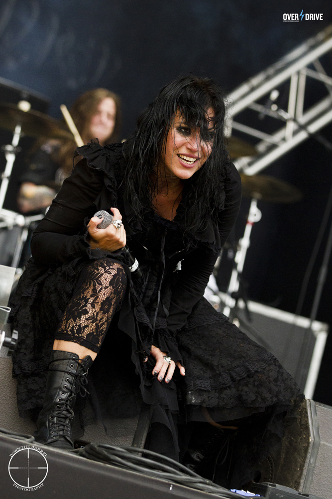 Cristina of Lacuna Coil - Mainstage Bloodstock 2014