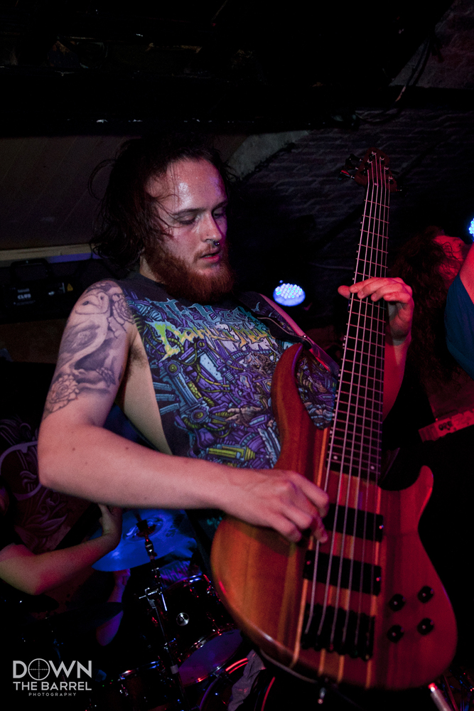 Dan Thompson of Aesect, bringing the low end all the time!