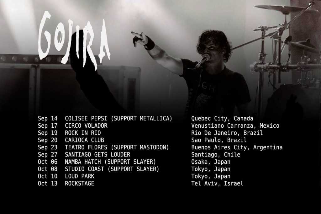 Gojira tour 2015