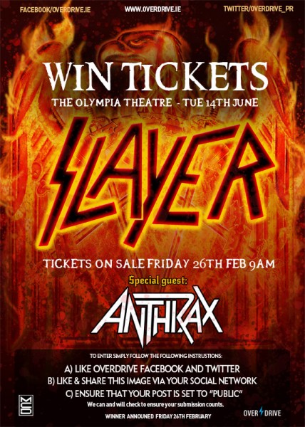 SLAYER - ANTHRAX DUBLIN COMP