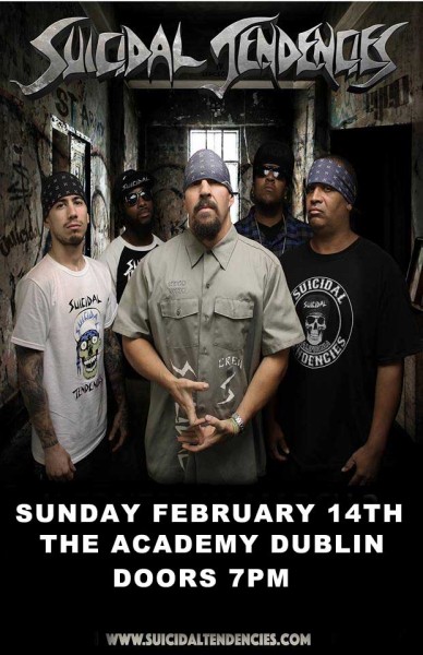 suicidal tendencies dublin poster copy