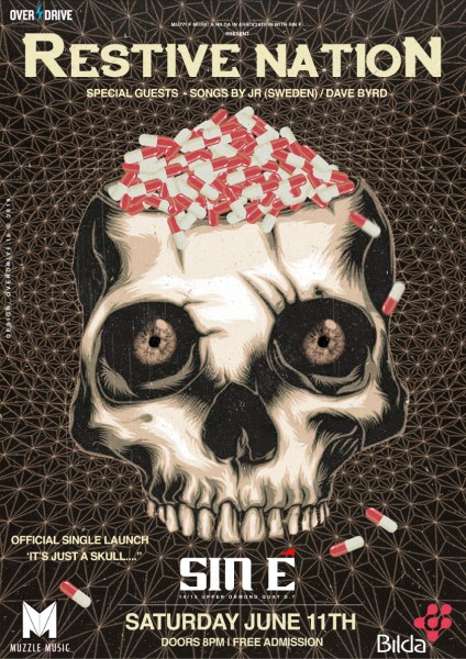 RESTIVE NATION 'IT'S A SKULL' PROMO ARTWORK