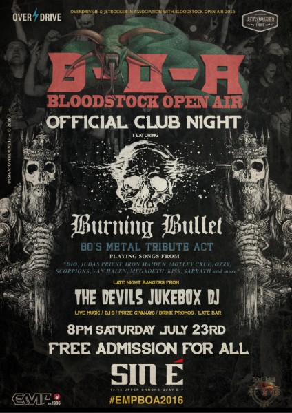 BLOODSTOCK CLUB NIGHT SIN É