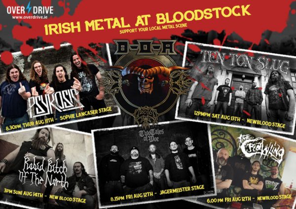 BLOODSTOCK - IRISH METAL SUPPORT
