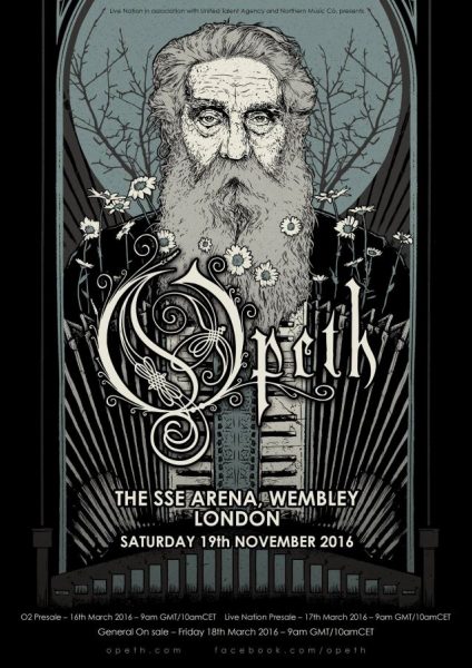 opeth at sse arena, wembley london