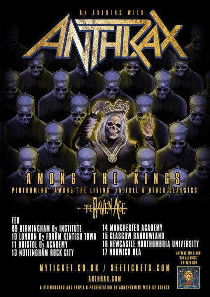 ANTHRAX FEB TOUR
