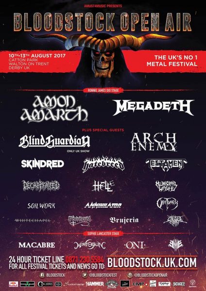 Bloodstock line up 2017 Feb