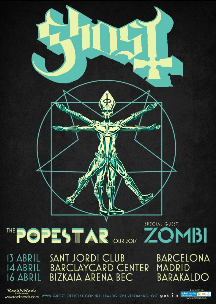 ghost spain tour poster