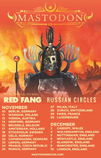 Mastodon, Red Fang, Russian Circles tour