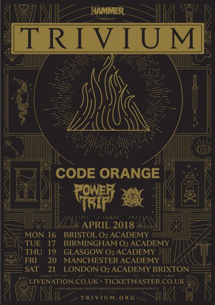 Trivium UK Tour Poster