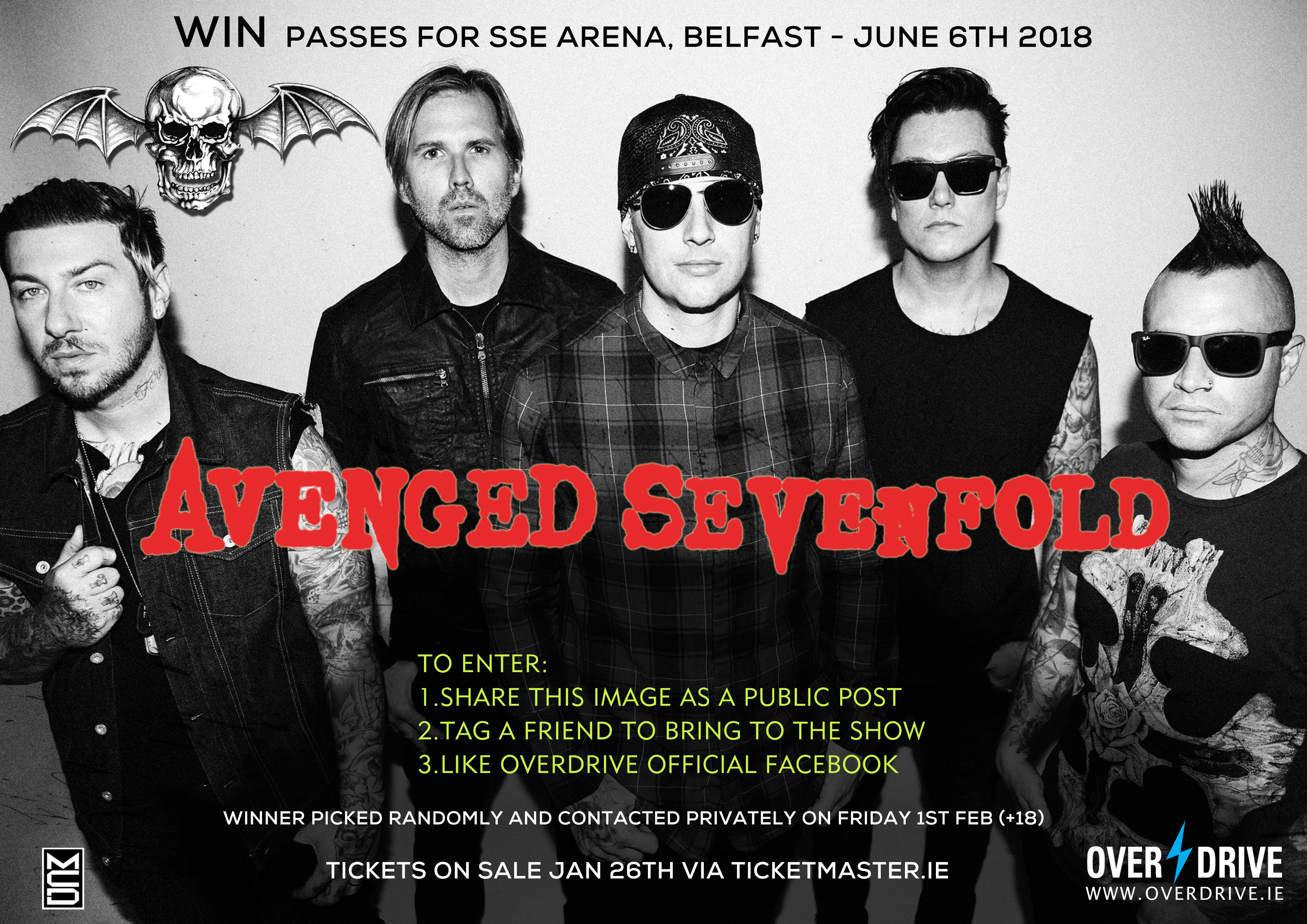 AVENGED SEVENFOLD COMP 2018 BELFAST