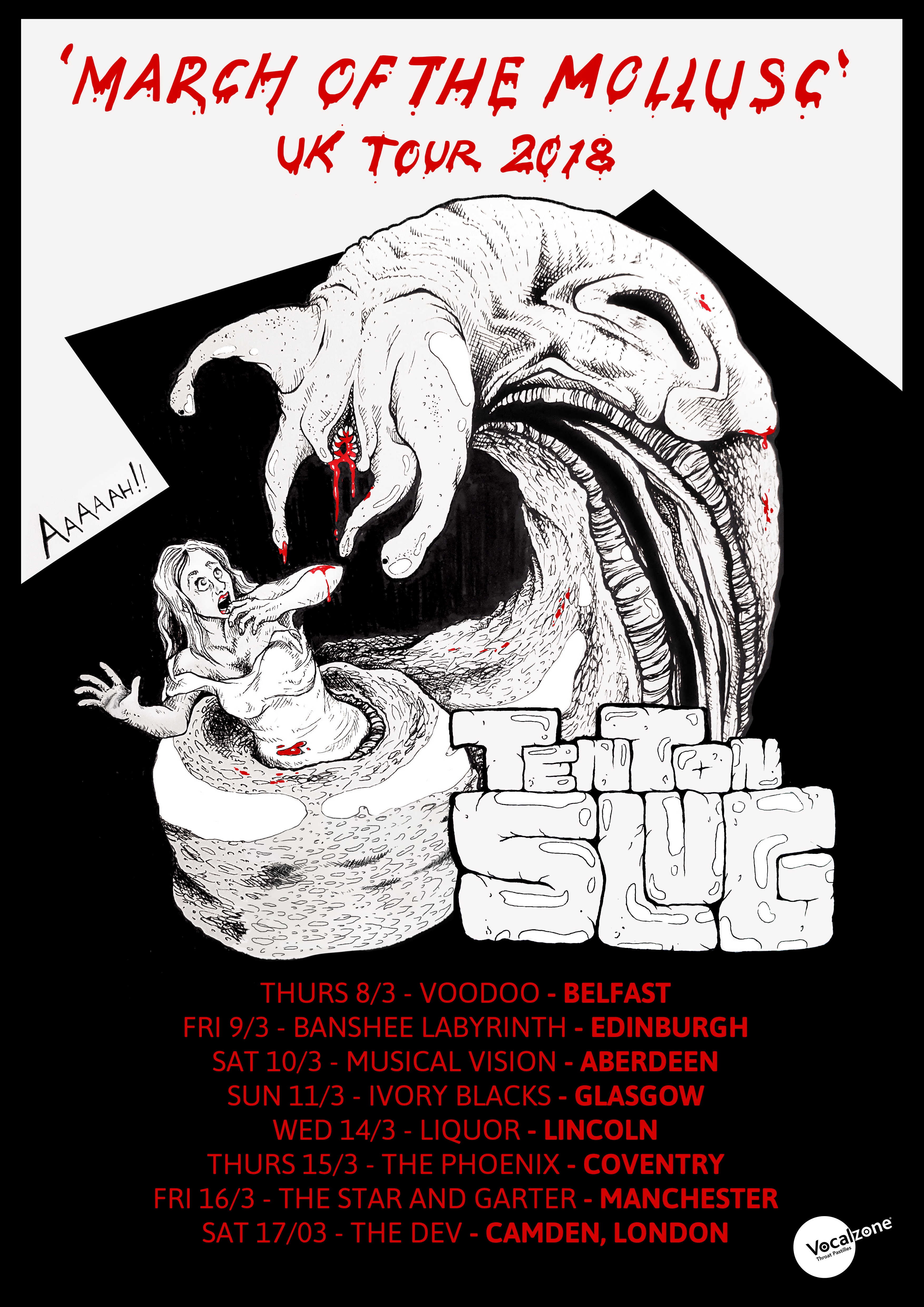 TEN TON SLUG UK TOUR 2018