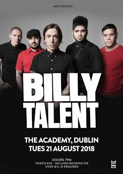 Billy Talent Academy Dublin