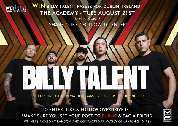 billy talent comp dublin