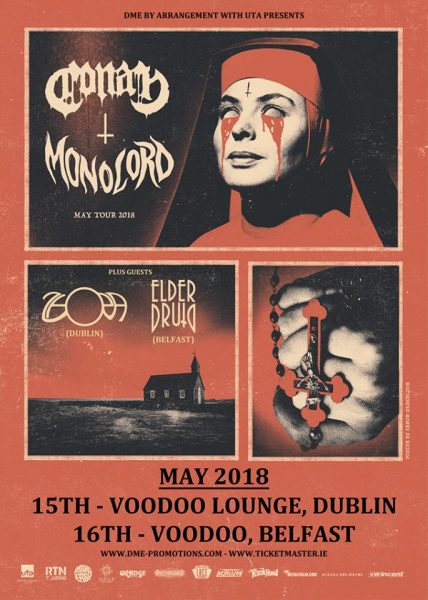 MONOLORD:CONAN IRELAND DATES