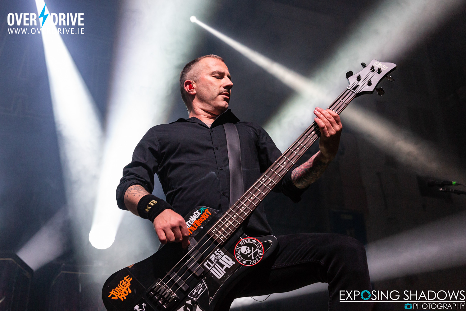 VOLBEAT BELFAST, TELEGRAPH BUILDING PHOTO GALLERY & SETLIST. Overdrive