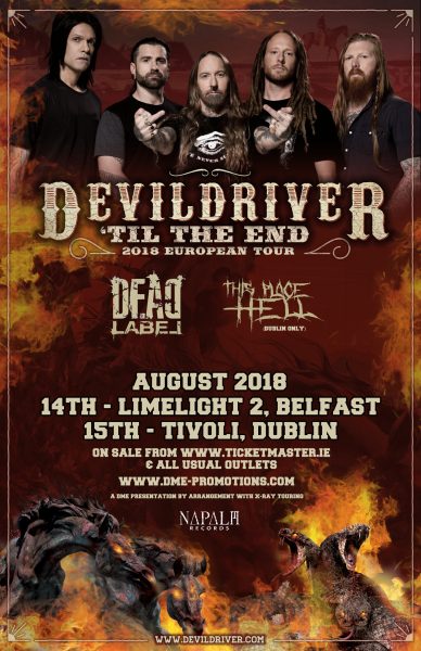 devildriver, dead label, this place hell