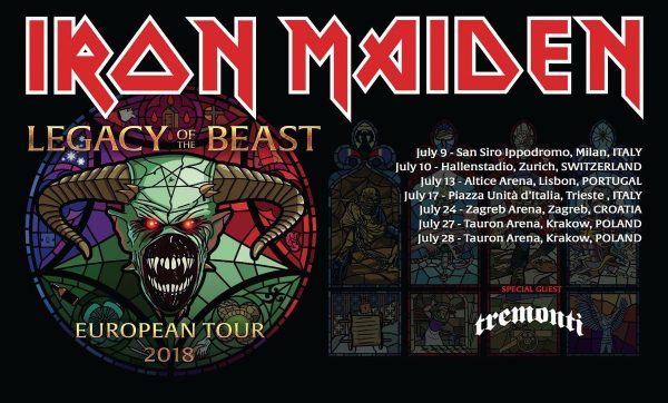 Iron Maiden tour dates