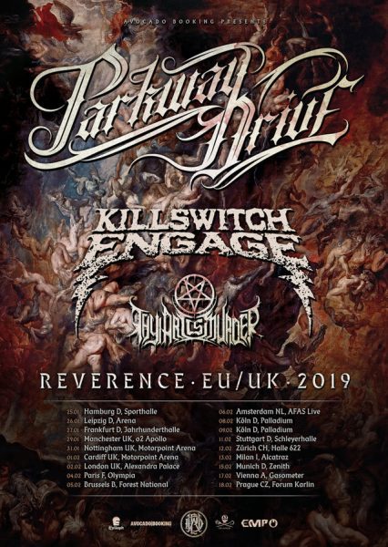 thy art is murder, parkway drive, killwsitch engage