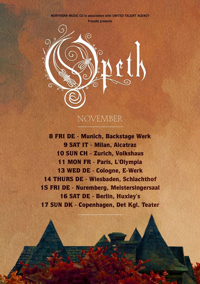 Opeth tour 2019 Overdrive