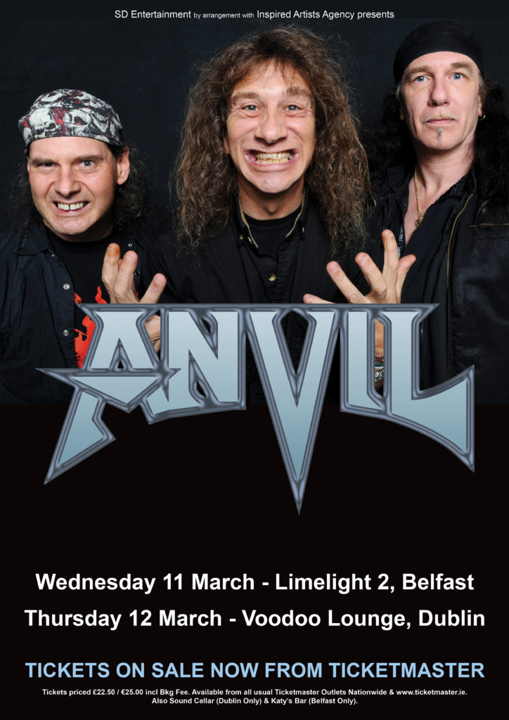 CANADIAN METAL LEGENDS ANVIL CONFIRM THEIR RETURN TO IRELAND Overdrive
