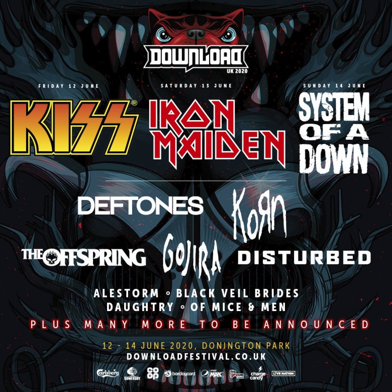 DOWNLOAD FESTIVAL 2020 HEADLINERS ANNOUNCED... Overdrive